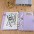 Antner A5 PU Leather Binder 6 Ring Notebook Photocard Budget Binder Cover for A5 Refill Paper, Refillable Loose Leaf Personal Planner Organizer Bi...