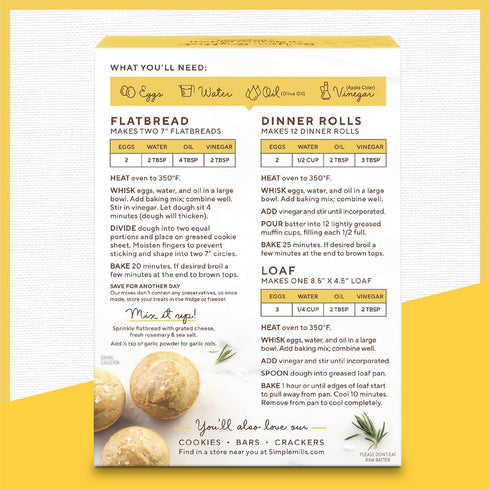 Simple Mills Almond Flour Baking Mix, Artisan Bread Mix - Gluten Free, Plant Based, Paleo Friendly, 10.4 Ounce (Pack of 1)...