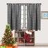 Buffalo Check Curtains Buffalo Plaid Curtains Blackout Curtains Farmhouse Country Curtains for Living Room, 36x36inch, 2 Pack (Black White)...