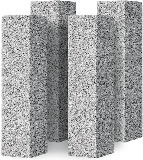4TH Pumice Stone for Toilet Bowl Cleaning,Remove Away Limescale Stain,Hard Water Rings,Calcium Buildup,Iron and Rust,Scouring Stick for Tile/Bath-...