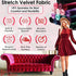 | Stretch Velvet Fabric | Luxury & Soft | 60" Wide Roll | 10% Spandex | Sewing, Apparel, Upholstery (Black, 1 Yard)...