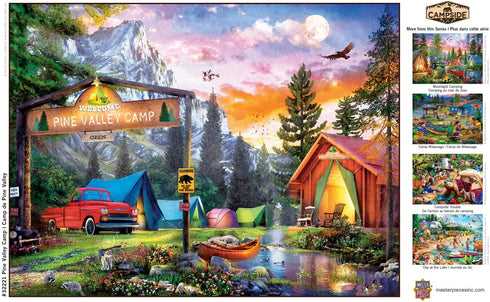 MasterPieces 300 Piece EZ Grip Jigsaw Puzzle - Pine Valley Camp - 18"x24"...