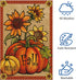 Hello Fall Garden Flag 12 x 18 Inch Vertical Double Sided Burlap, Pumpkin Fall Garden Flags Autunm Sunflower Yard Flag for Seasonal Yard Thanksgiv...