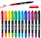 Mr. Pen- Dual Tip Permanent Markers, 12 Pack, Fine & Ultra Fine Tip, Fine Tip Permanent Markers, Fine Tip Marker, Permanent Markers Fine Point, Fi...