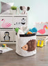 Collapsible Storage Bin Basket for Bedroom, Nursery, Playroom and More 17x18" Diameter - Hedgehog...