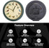 Mark Feldstein, The Original Singing Bird Clock, 8 Inch, Green...