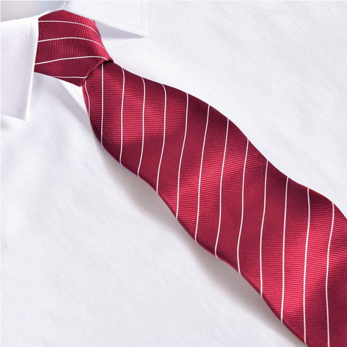 Men's Stripe Ties, Polka Dot Tie, 2.95" Classic Business Casual Necktie, Anti-wrinkle and Durable...