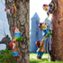 Gnome Statue Gift Climbing Rope Garden Gnomes Statue, Resin Garden Gnome Tree Hugger Outdoor Decor Accessories, Miniature Figurines Micro Garden G...