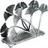 OwlGift Modern Ginkgo Leaves Design Napkin Holder for Tables, Metal Paper Napkin Storage for Kitchen, Stylish Paper Towel Dispenser, Mail Letter S...
