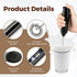 HealSmart Milk Frother Handheld, Battery Operated Whisk Maker with Stainless Steel Stand Hand Drink Mixer for Coffee, Lattes, Cappuccino, Matcha, ...