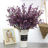 JAKY-Global Babys Breath Fabric Cloth Artificial Flowers 6 Bundle European Fake Silk Plants Decor Farmhouse Wedding Party Decoration Bouquets Real...