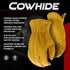 Boss Men's Durable Premium Grain Cowhide Leather Driver Work Glove, Abrasion Resistant, Durable, Keystone Thumb, Yellow, Large (B81021-L)...