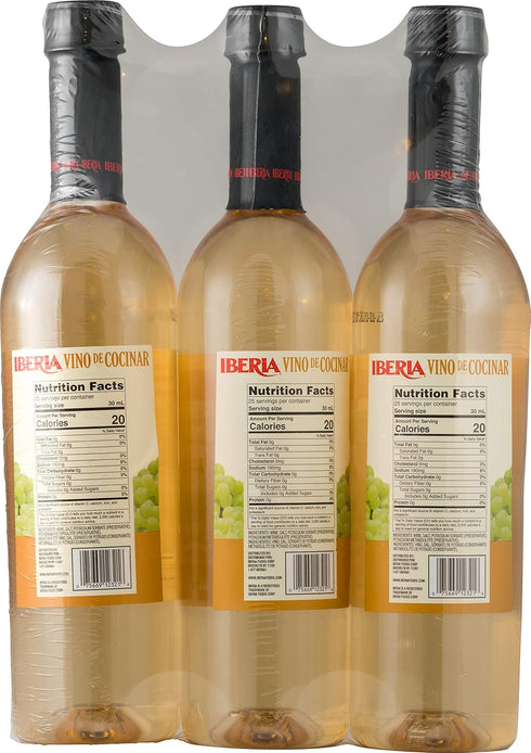 Iberia Dry White Cooking Wine, 25.4 oz (Pack of 3)...