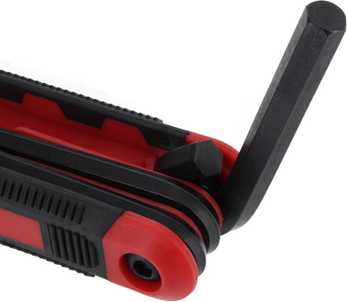 Allen Wrenches Sets - Hex Key Set - Red Folding Metric Hex Key Socket Set (8-Piece)...