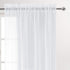 DWCN Living Room Sheer Curtains 95 inch Length 2 Panels Set, White Rod Pocket Lightweight Airy & Elegant Window Treatments, Casual Voile Sheer Dra...