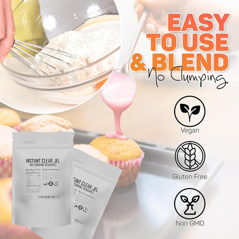 Instant Clear Jel for Canning 300 Grams: Secret Ingredient for Baking Beautiful Pies - Liquid Thickener for Sauces and Gravies - No Cooking Requir...