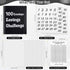 100 Envelopes Money Saving Challenge Binder, A5 Plastic Budget Binder with Cash Envelopes, Savings Binder for Planning and Saving $5050, Black...