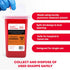 Ever Ready First Aid Sharps Container with Split Lid Design and Locking Mechanism for Sharp Waste Disposal, 1 Quart...