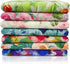 7 Pcs Oil Painting Flower Fat Quarters Fabric Bundles Quilting Fabric Bundle Patchwork for Sewing Quilting and Crafting (18x22 inch)...