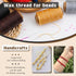 Jupean Waxed Thread, 150m /164Yards Black Leather Sewing Thread, Hand Stitching Threads for Hand Sewing, Bookbinding, and Beginners Leather Craft ...