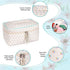 3 Pieces Cotton Makeup Bag Large Travel Cosmetic Bag Coquette Floral Cosmetic Pouch Toiletry Bag (floral)...