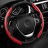 WOCOCN Steering Wheel Cover,Carbon Fiber Car Steering Wheel Cover with Non-Slip Lining,Universal Fit Most of Car Interior Accessories (Red)...
