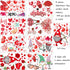 149Pcs Valentine's Day Window Clings Decorations Heart Decal Party Ornaments Supplies 9 Sheets Removable Vinyl Window Sticker Decals for Home, Val...