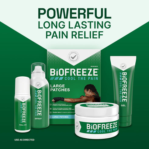 Biofreeze Pain Relief Gel for Knee, Neck, Hip, Joint, Shoulder, & Simple Backache, Arthritis Pain Reliever, Sore Muscle Relief, Colorless Menthol ...