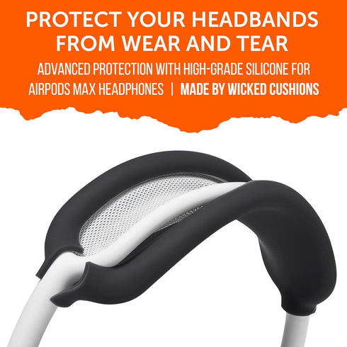 WC BandZ Max - Silicone Headband Cover for Airpods Max Headphones, Made by Wicked Cushions | Enhanced Comfort and Protection | Available in Wicked...