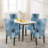 SearchI Summer Pattern Dining Room Chair Covers Set of 4, Stretch Printed Parsons Chair Slipcovers Spandex Removable Washable Kitchen Chair Protec...