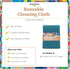 Reusable Cleaning Cloth, 2 Pack - Multipurpose Super Absorbent, Reusable, Durable, Washable Kitchen Towels, Cleaning Rags, Cloth Wipes, Wash Rags,...