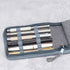 Lanxivi 12 Fountain Pen Case, Rollerball Pen Case Gray Color, Waterproof Canvas Pen Display Holder Organizer Bag......