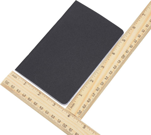 Yansanido 48 Pcs 5.5 Inch x 3.5 Inch Black Cover Pocket Notebook 32 Sheets (64 Pages) 8 mm Ruled Pages 70 Gsm Paper (Lined 48pcs)...
