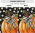 Fall Garden Flag 12x18 Inch Double Sided, Pumpkin with Bowknot White Dots Small Yard Flags for Outdoor,Seasonal Decor for Thanksgiving Autumn Farm...