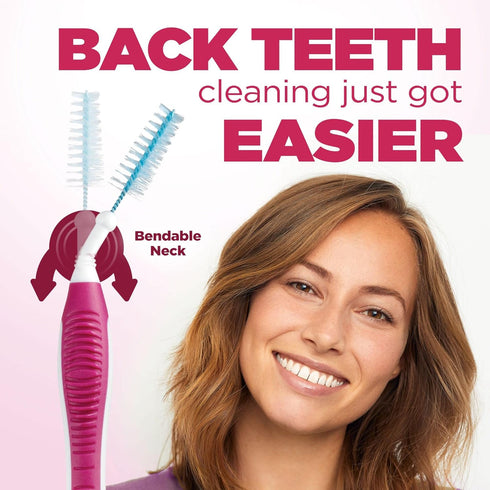 GUM Proxabrush Go-Betweens - Moderate - Interdental Brushes - Soft Bristled Dental Picks for Plaque Removal & Gum Health - Safe for Braces & Denta...
