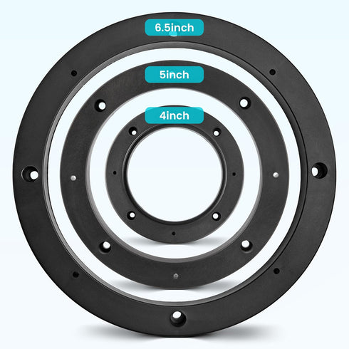 4 Inch Speaker Spacer Adapter Ring Mounting Bracket 4 PCS, Auto Car Universal Fit 4” Plastic Speaker Ring Adapter 0.43 Inch Depth, 4 Inch Plastic ...