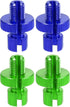 X AUTOHAUX 4 Pcs M10 Brake Clutch Cable Line Adjuster Screw Adjusting Bolt with Slotted for Motorcycle Bike Scooter Aluminum Alloy Blue Green...