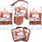 Lobyn Value Packs: 5-Piece Café Latte Kitchen Towel Set – Quilted Oven Mitt & 2 Potholders, Perfect for Coffee Lovers...