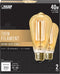 Feit Electric ST19 Vintage Edison LED Light Bulb, 40W Equivalent, Dimmable, 2100 Warm Light, E26 Base, Amber Glass Thin Filament Lighting Bulbs, 1...
