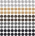 100PCS 5mm Mini Snap Buttons for Doll Clothes Assorted Metal Snap Fasteners Buttons Round Button Buckle Small Press Buttons Miniature Snap Buttons...