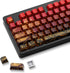 XVX Shine Through Keycaps - PBT Dye Sub Keycap Set, Side Print Keycaps, 129 Keys Cherry Profile Custom Keycaps, Wave of Kanagawa Double Shot Key c...