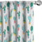 Ambesonne Cactus Window Curtains, Continuous Pattern with Cartoon Prickle Plants in Pots, Lightweight Decor 2-Panel Set with Rod Pocket, Pair of -...