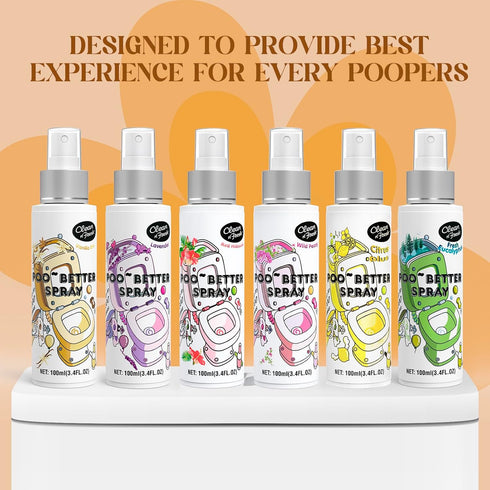 Clean-n-Fresh Toilet Spray 6.8 Fl.Oz, Vanilla Scent, Natural Plant Essential Oil Air Freshener & Odor Eliminator...