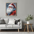 Posterizer 1 pcs-Santa Clause in snowy winter-in oil painting style-2-Holiday Poster Collection-Landscape & Nature Art-Living Room Bedroom Decor- ...