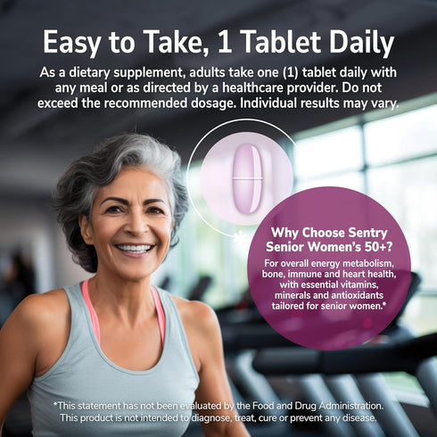 21st Century Sentry Senior Women 50 Plus Tablets, 100 Count (27542)...