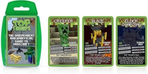 Top Trumps Card Game Minecraft - Family Games For Kids and Adults - Learning Games - Kids Card Games for 2 Players and more - Kid War Games - Card...