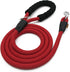 Dog Leash, Braided Rope Traction – Walking Training Lead for Medium/Large Dogs ((1/2") - 6FT, Red)...