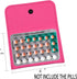 2 Pack Birth Control Pill Packet with 4" x 3" for Women Privacy Protection Contraceptive Medicine Holder Pink Sleeve Pouch Wallet...