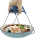 Hot Plate Gripper,Stainless Steel Bowl Clip,Kitchen Tongs Bowl Dish Pan Clip Anti-scalding 3-Pack (Navy-Blue)...