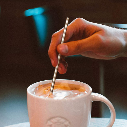 8 Pieces Coffee Stir Sticks, Stainless Steel Specialty Spoons Spherical Mixing Spoon Solid/Hollow Spring Stirring Stick for Drink/Cocktail/Coffee/...